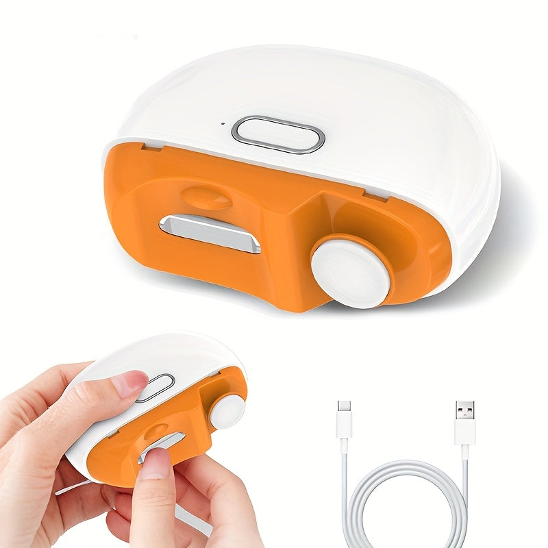 Cortapelos eléctricos para uñas recargables por USB con luz LED y pantalla digital. Seguro para todas las edades