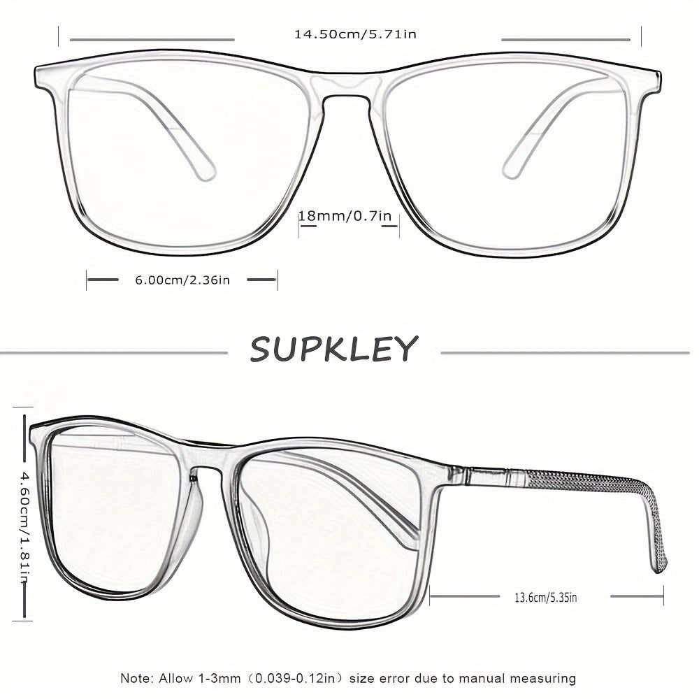 Large Square Polarized UV400 Sunglasses for Men and Women for Outdoor Travel and Driving