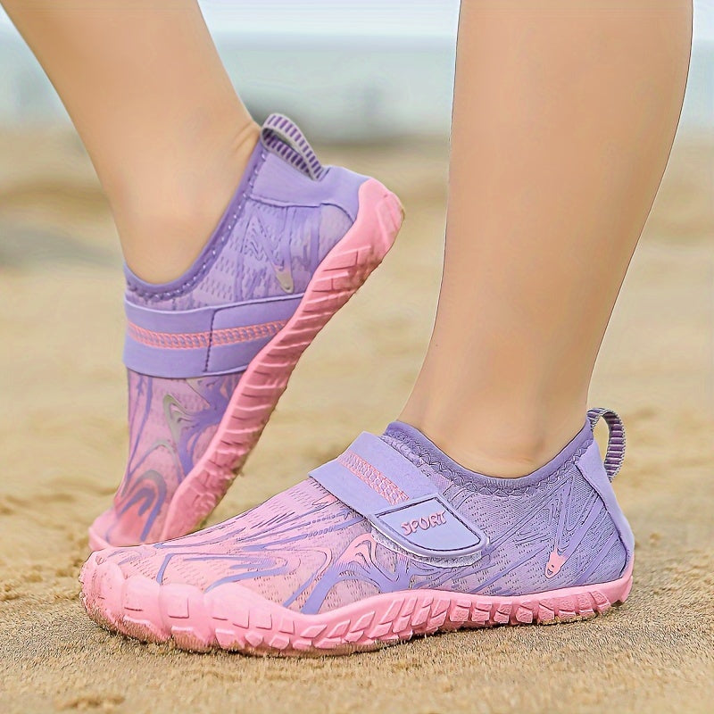 Детские водные носки унисекс дышащие быстро сохнущие нескользящие для пляжа, бассейна, активного отдыха на открытом воздухе