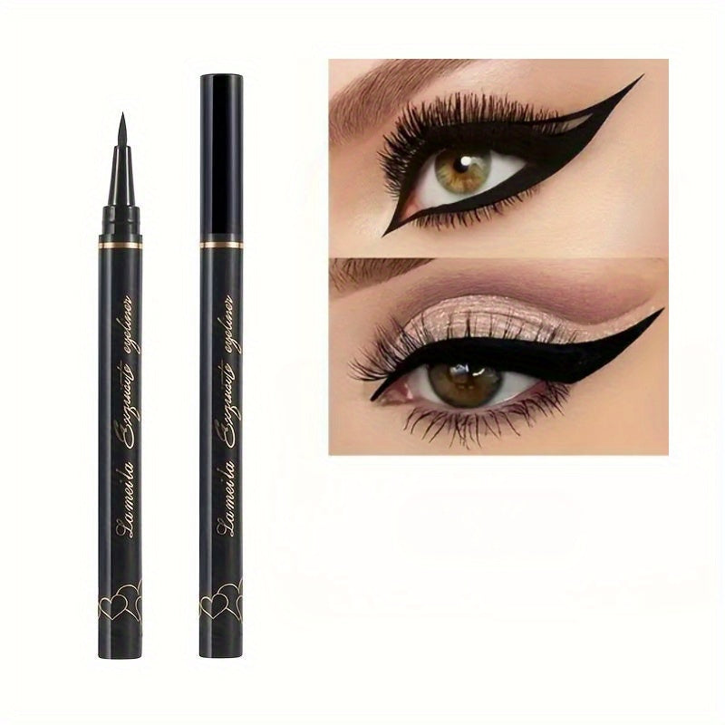 Women Black Liquid Eyeliner Pen Smudge-Proof Long-Lasting Easy to Apply