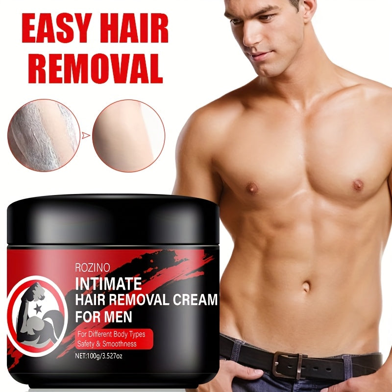 Crema depilatoria para hombres 100G Pack Sin dolor Calmante de acción rápida