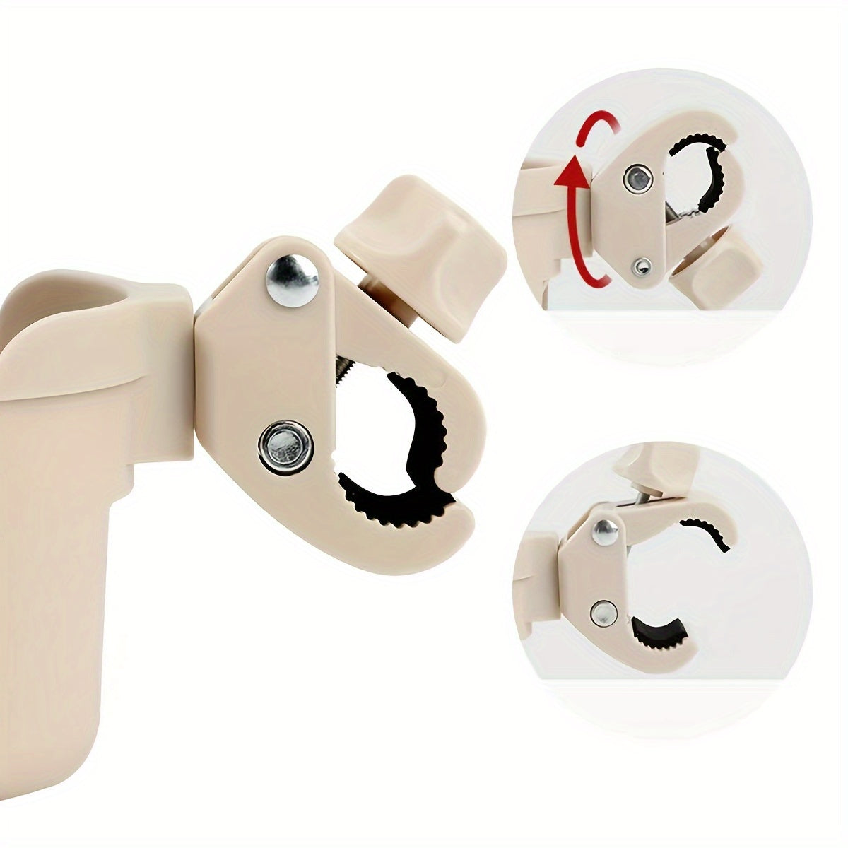 Stroller Cup and Phone Holder Combo Made of Durable PP Material for Strollers