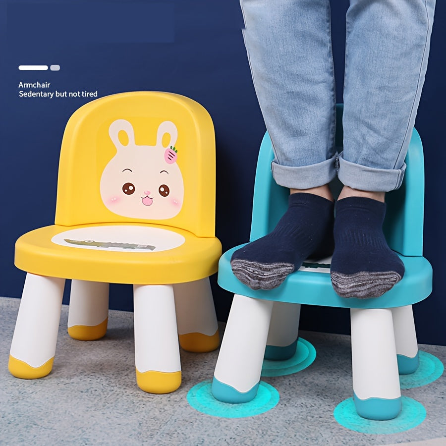 Bolalar uchun multfilm hayvonlari Squeaky stuli, mo'rt orqa qismi bilan, sirpanishga qarshi, chidamli