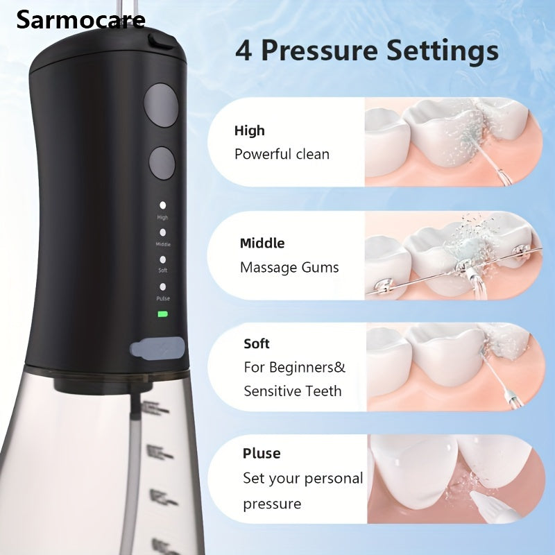 4 ta sharchali portativ og'iz tozalash uchun simsiz suv tozalash qurilmasi