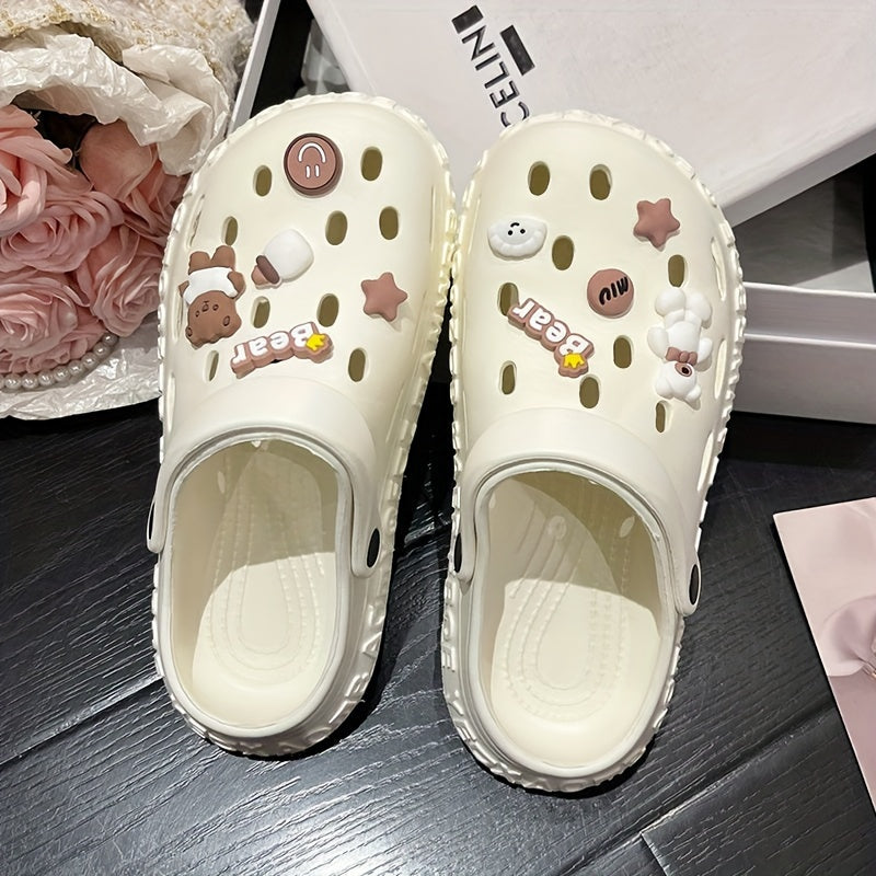 Women's Breathable EVA Clogs for Beach and Garden Lightweight Flat Shoes