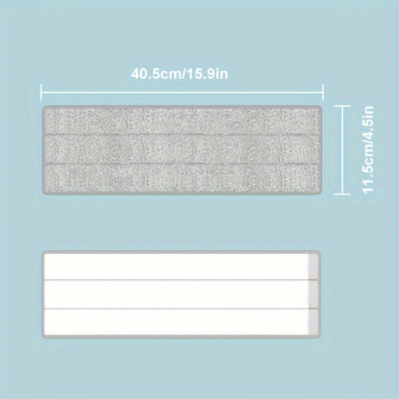 Microfiber Mop Pads 4-Pack Reusable Washable Absorbent for Home Cleaning