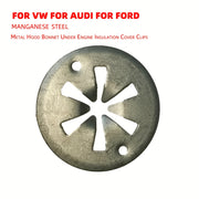 20 piezas de clips de cubierta de aislamiento del capó metálico bajo el motor, sujetadores automotrices