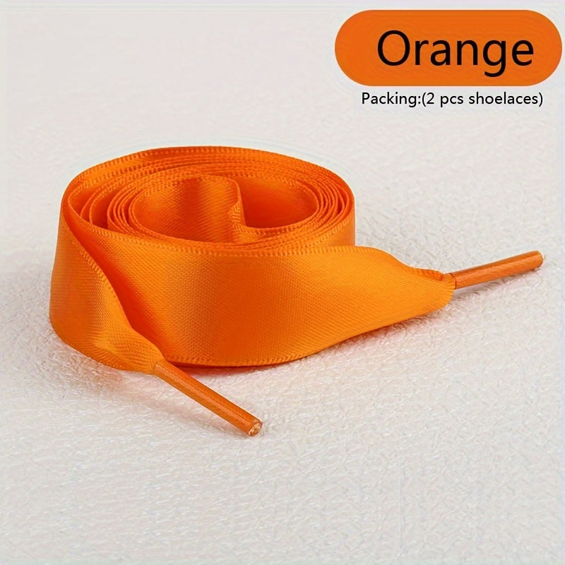 Unisex Polyester Shoelaces Solid Color for Sneakers and Boots