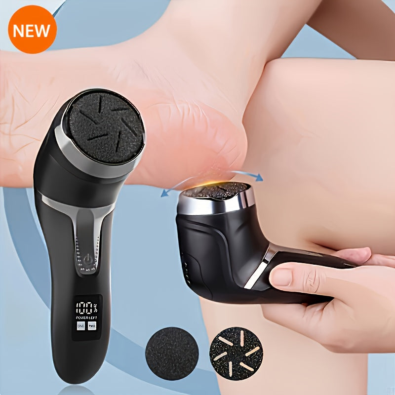 Qayta zaryadlanadigan elektr oyoq fayli: Yumshoq, silliq oyoqlar uchun portativ pedikur asbobi. Quruq, yoriq teri uchun ideal sovg'a.