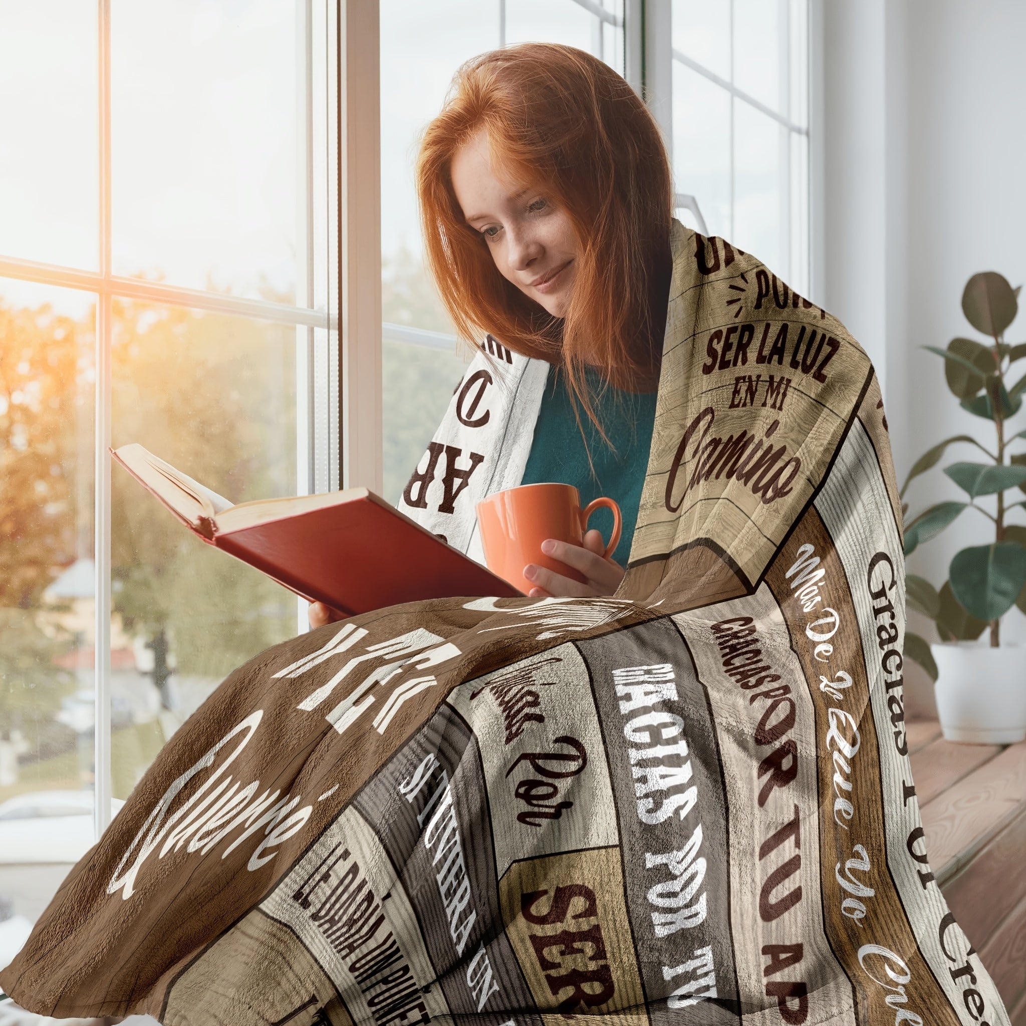 Cozy Flannel Throw Blanket for Adults Soft Warm Gift for Holidays