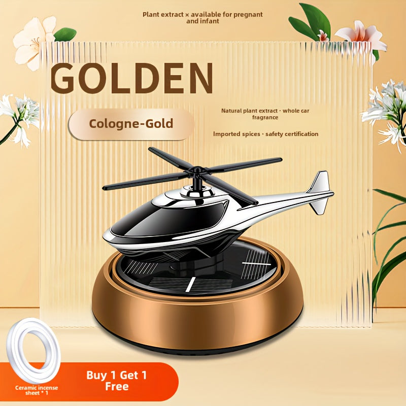 Solar Car Diffuser Air Freshener Aromatherapy Helicopter Decoration Gift