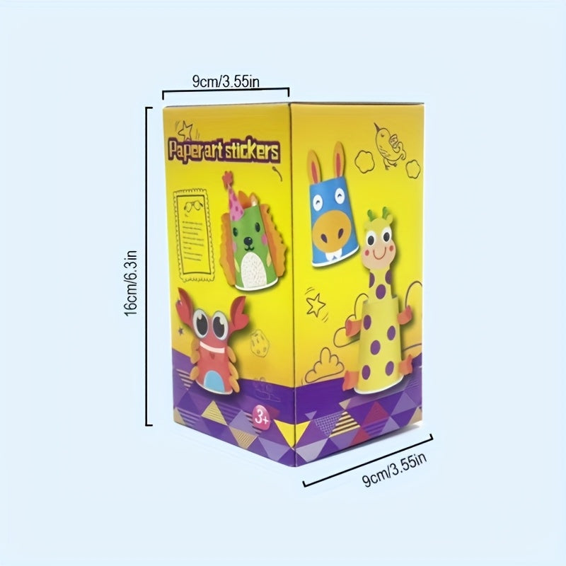 Educational Art and Craft Set for Kids Ages 3-6 with Stickers and Fine Motor Skills Development