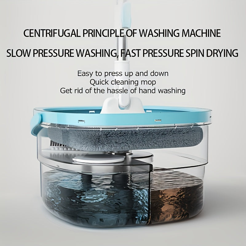 Lazy Mop - uy tozalash uchun eng yaxshi yechim! Bu qulay aylanuvchi mop va kova to'plami 5 ta almashtirish mop boshlariga ega bo'lib, kvadrat bo'lmagan lift, 360° aylanish va qo'lda yuvish imkoniyatini taqdim etadi. Chang yopish uchun mukammal.