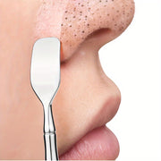 Uniseks zanglamaydigan po'latdan yasalgan, ikki tomonlama qora nuqta olib tashlash uchun asbob, gipoallergik