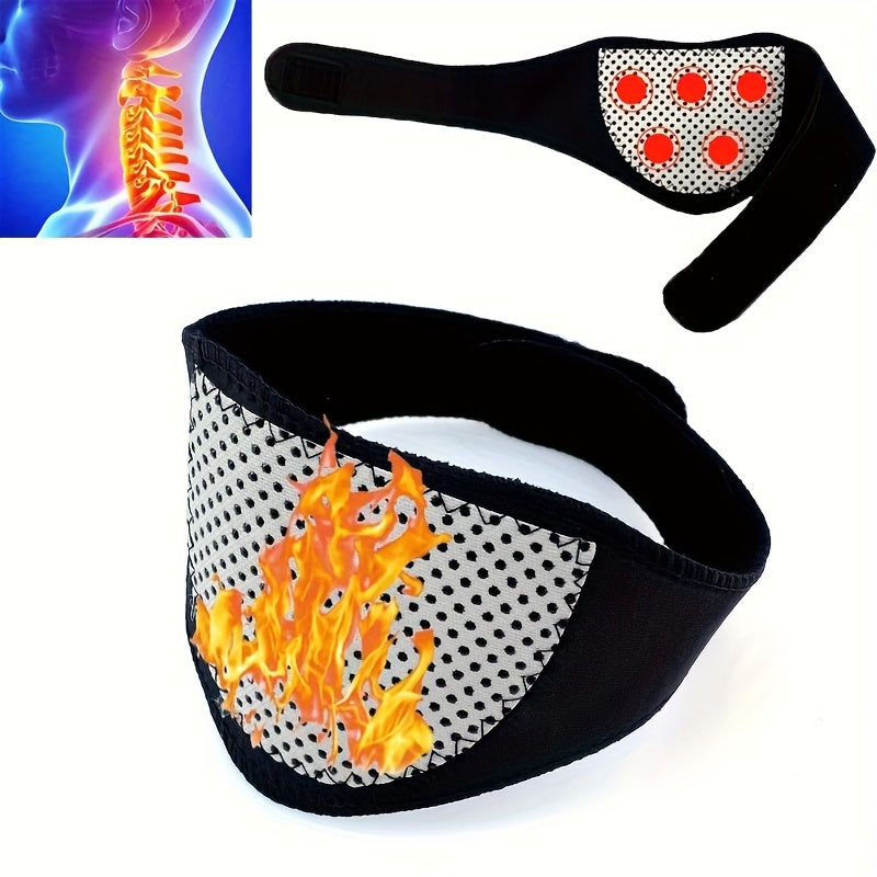 Unisex Neck Warmer and Heating Pad Made of Soft Fabric for Comfort