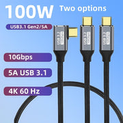 8K 60Hz USB-C Video Cable 100W Power Delivery for Laptops