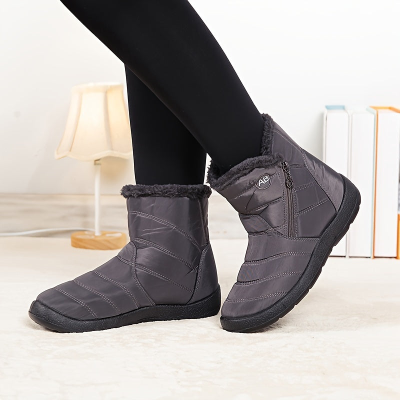 Women's Winter Ankle Boots Thermal Insulated Slip-Resistant Rubber Sole