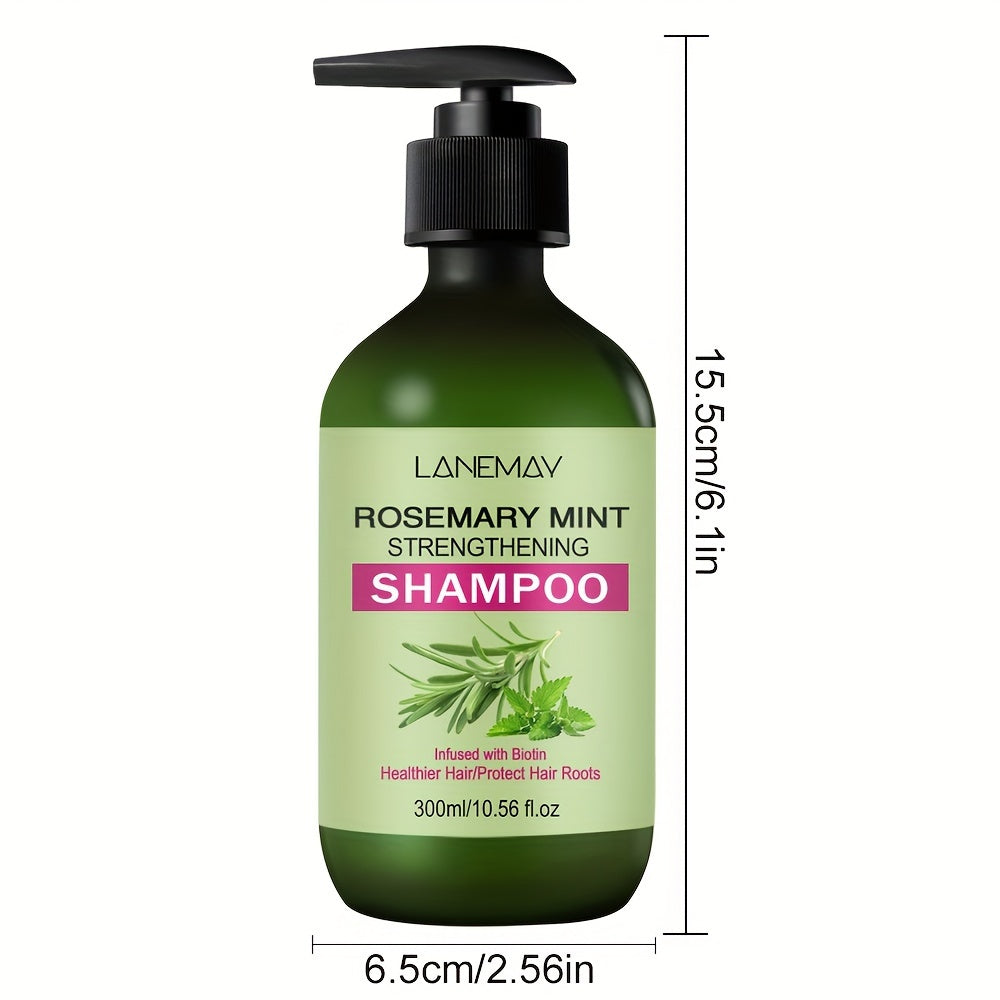 Rosemary Mint Shampoo for Weak Hair Strengthening All Hair Types