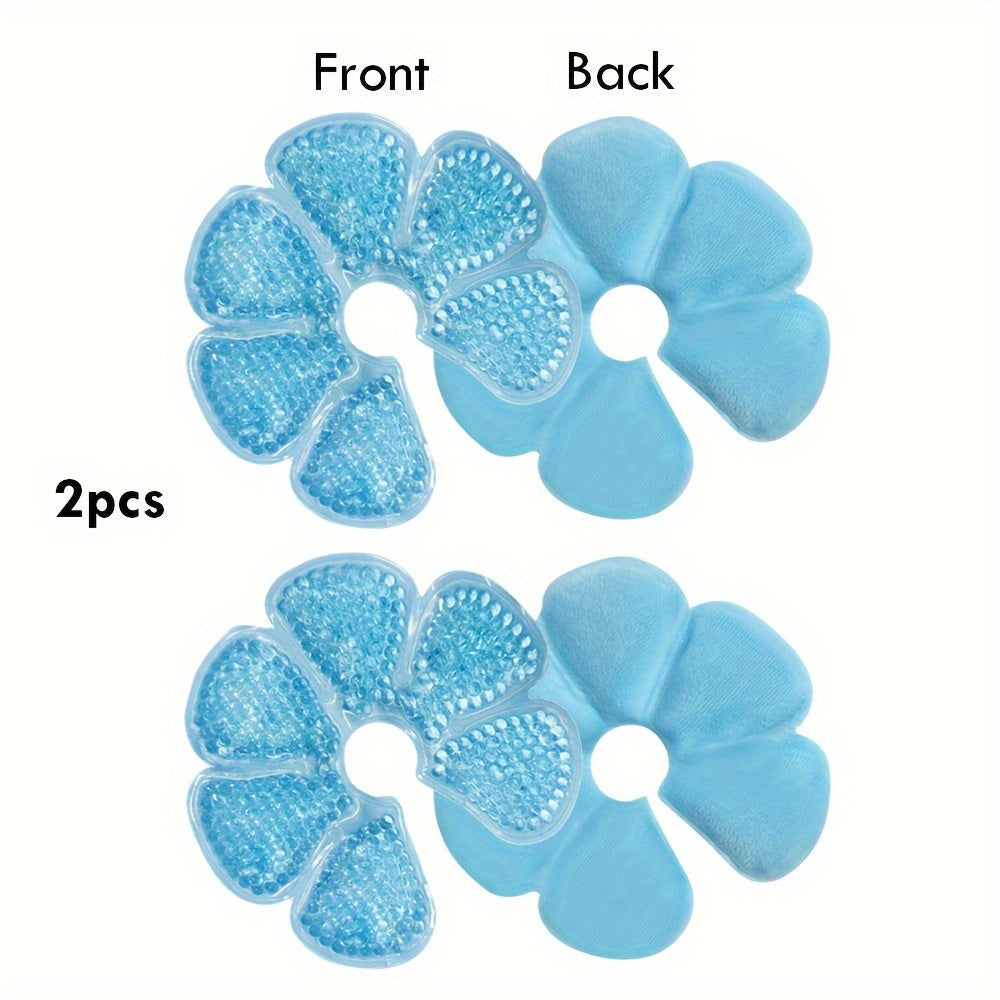 Set of 2 Hot Cold Breast Pads for Nursing Mothers PVC Breastfeeding Support