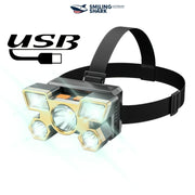 Ultra-Bright LED Headlamp Rechargeable USB Camping Running Night Fishing