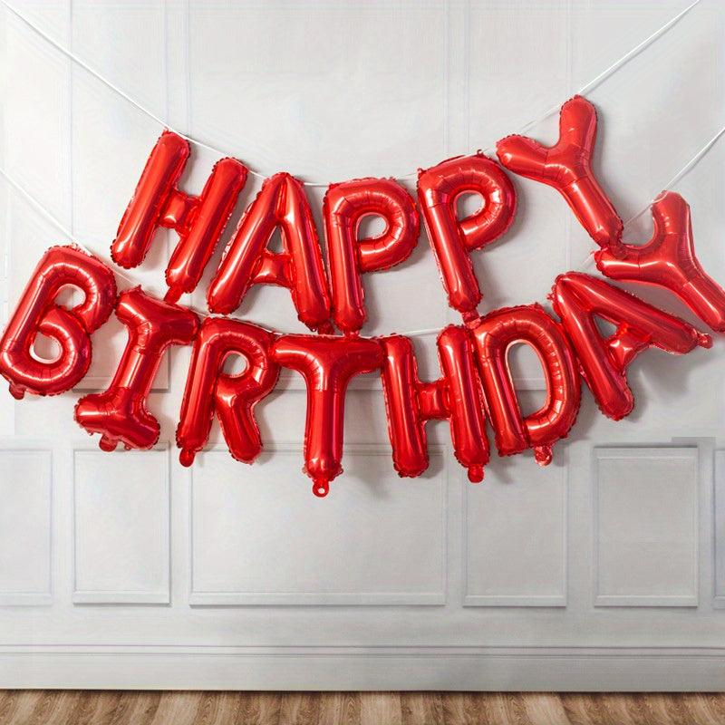 13-Piece Happy Birthday Letter Kit for Party Decorations 16-Inch