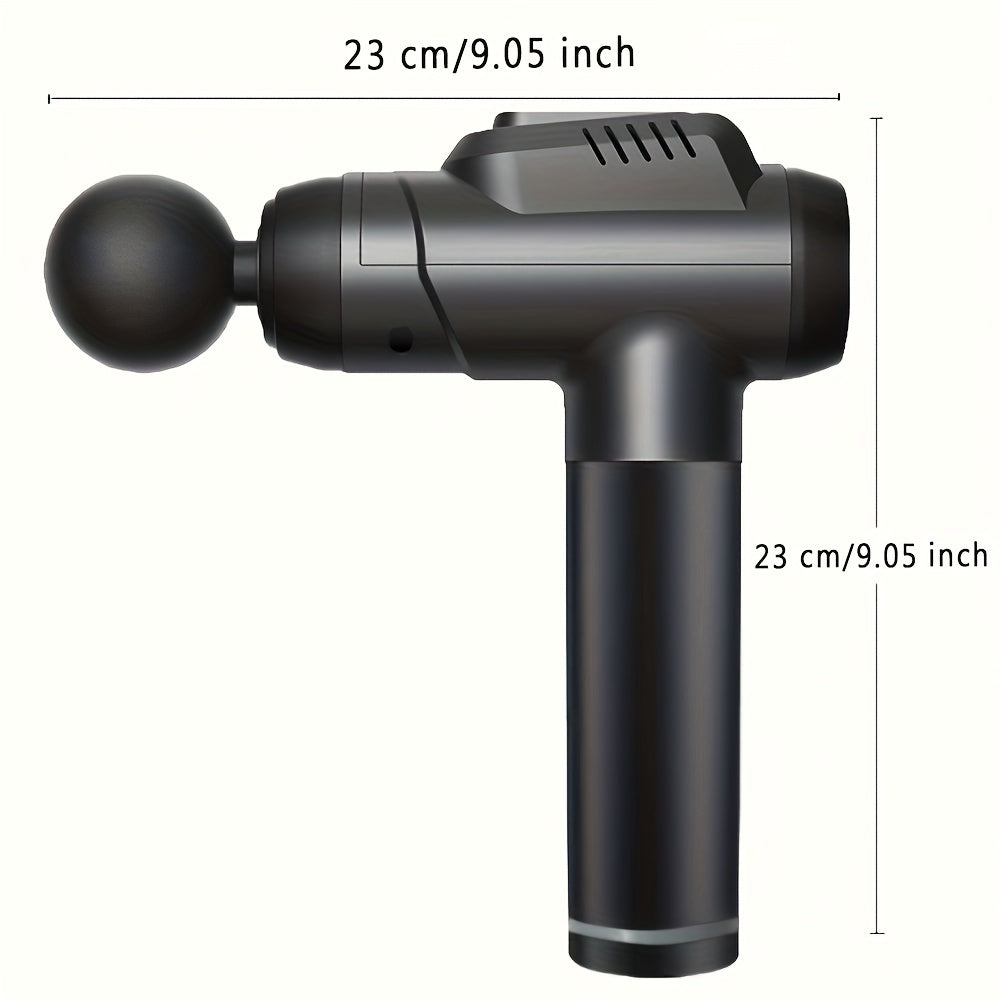 Zaryadlanadigan Fascia quroli, 8 massaj boshli, LED ekran va 99 darajadagi mushak massaji bilan