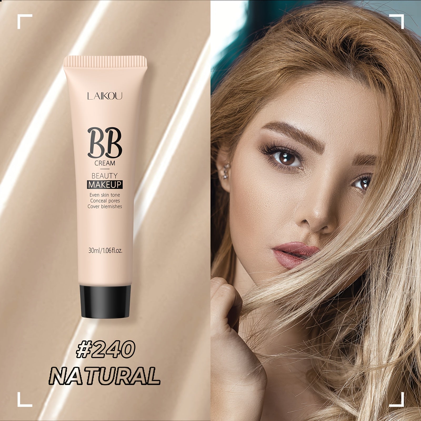 Women Waterproof BB Cream Concealer Full Coverage Makeup Foundation 30ml