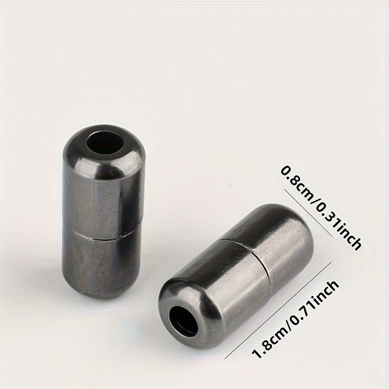 10pcs Shiny Metal Shoe Buckles Knot-Free Capsule Shoe Accessories