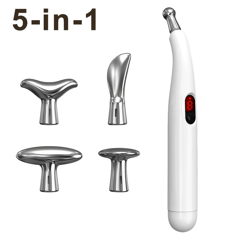 Bolígrafo de masaje eléctrico con 9 velocidades, recargable por USB, portátil para pies, manos y articulaciones