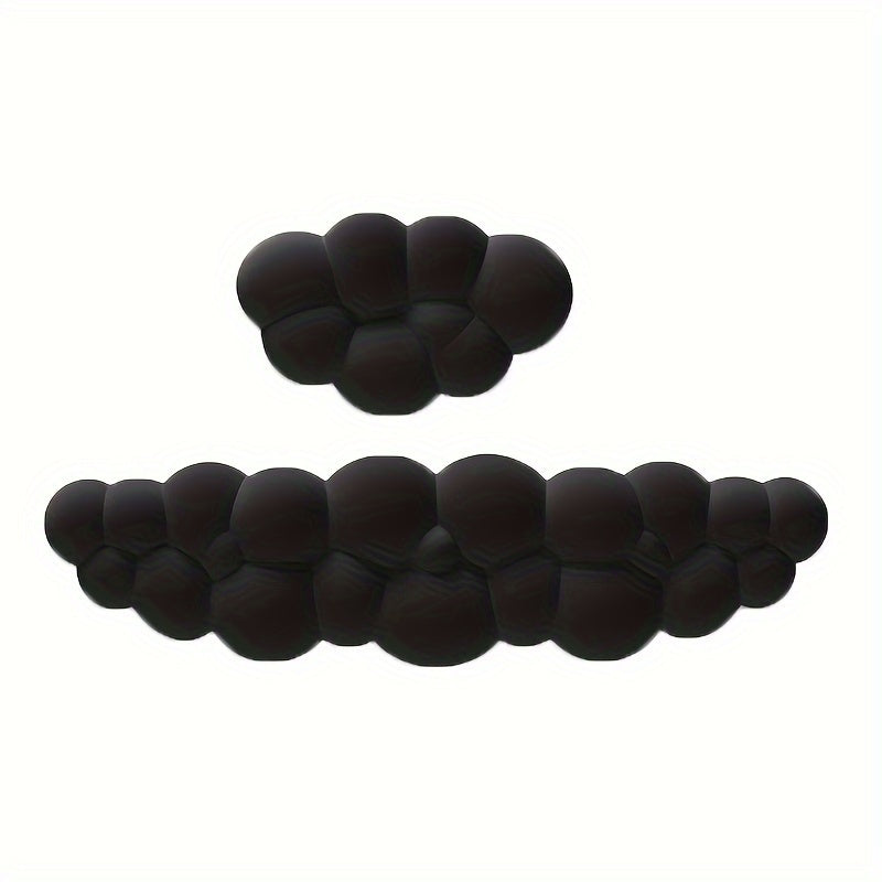 2pcs Memory Foam Wrist Rests with Cloud Design for Keyboard and Gaming