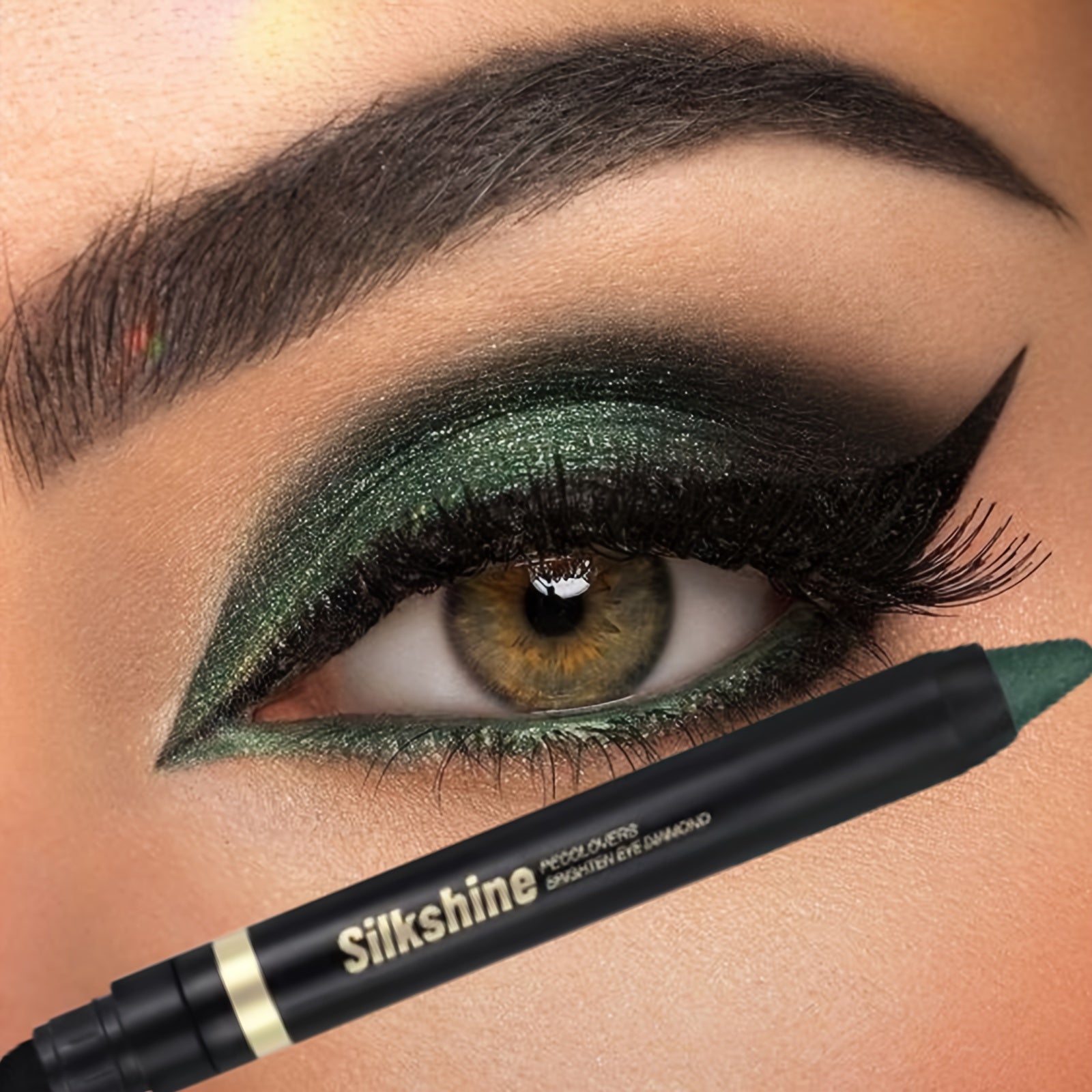 Ikki tomonlama ko‘z qoplamasi qalamchalari, porloq yashil, juda pigmentli, oson foydalaniladi