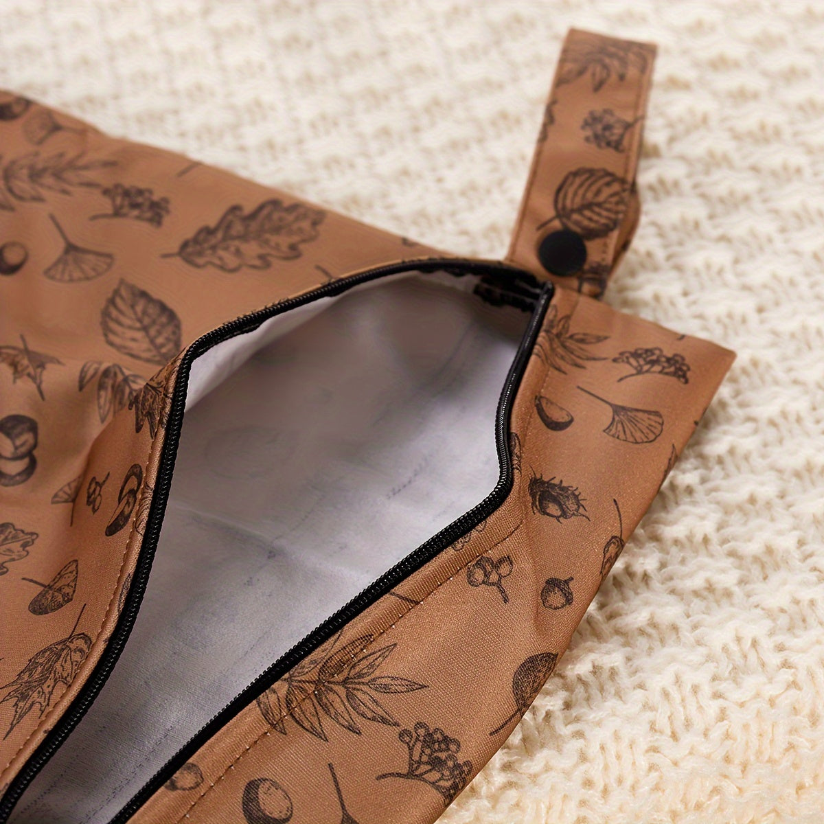 Set of 3 Recycled Waterproof Diaper Bags with Large Capacity for Portable Storage