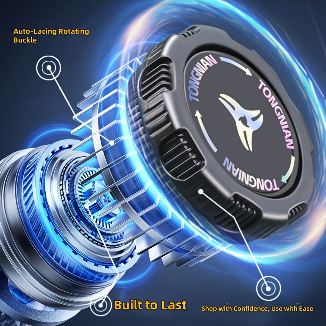 Unisex No-Tie Shoe Locks 6Pcs Set Rotating Buckles for Sports Outdoor