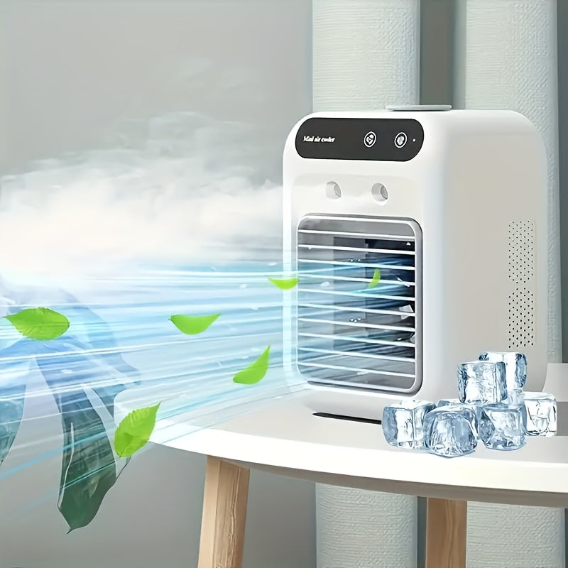 Mini USB Desktop Fan Rechargeable 1800mAh Lithium Battery Office Dorm Cooler