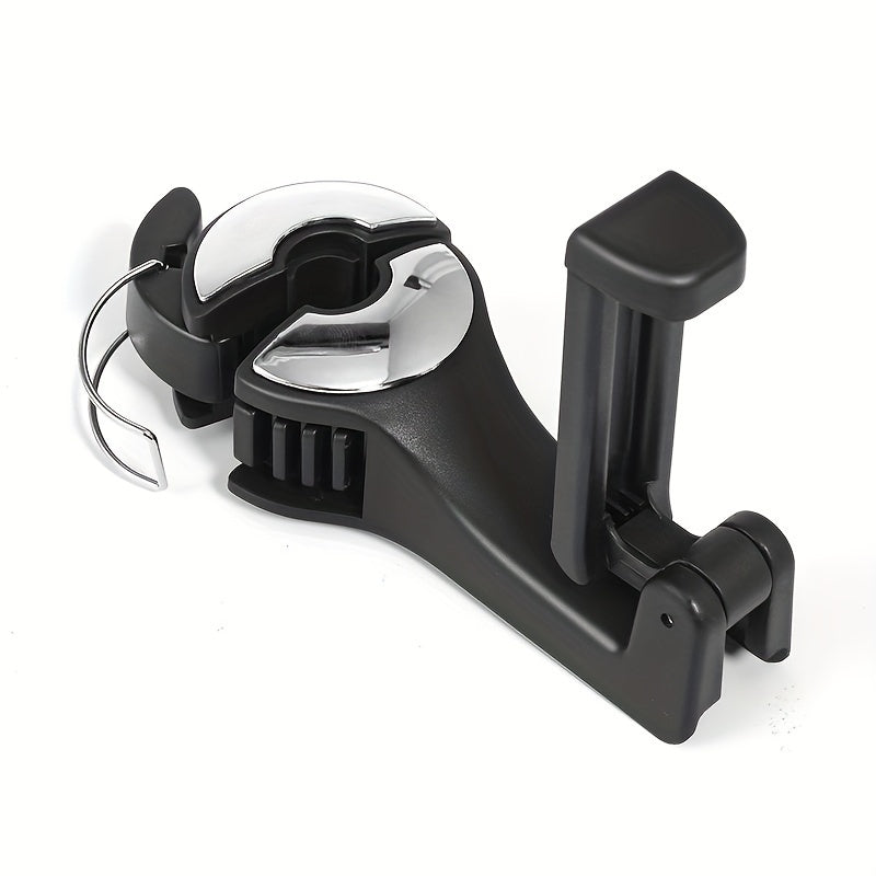 Rear Seat Phone Holder Car Headrest Hook Multifunctional 360° Rotation