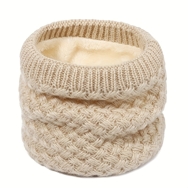 Striped Knitted Warm Neck Scarf for Men Women Winter Outdoor Ski Riding