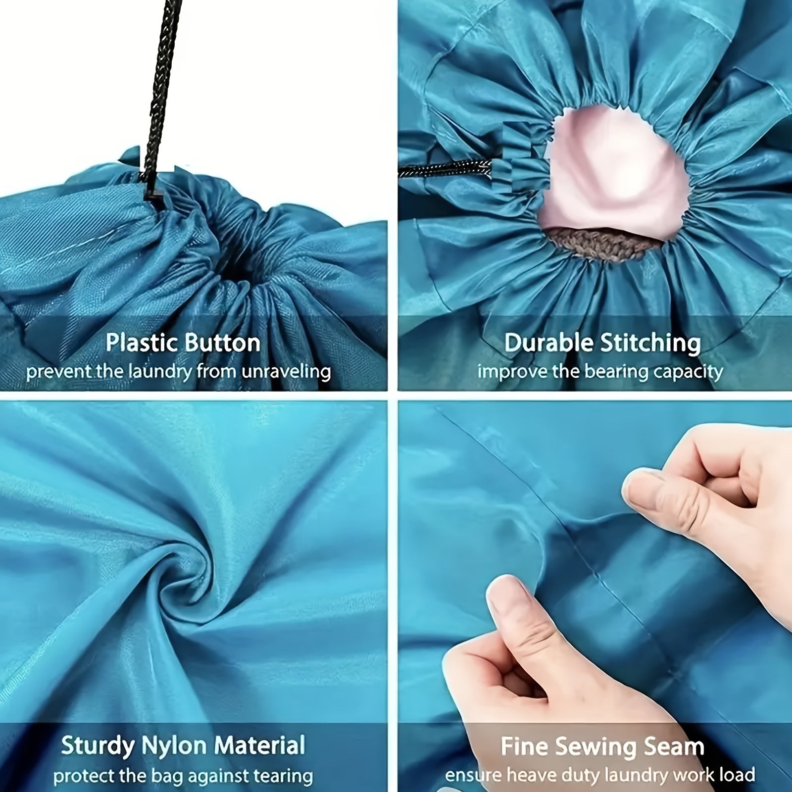 Large Waterproof Foldable Laundry Bag for Dorms and Home Storage