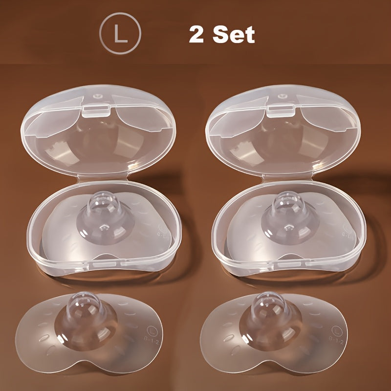 Силиконовые накладки на соски в форме бабочки для грудного вскармливания, 2 шт., прозрачные