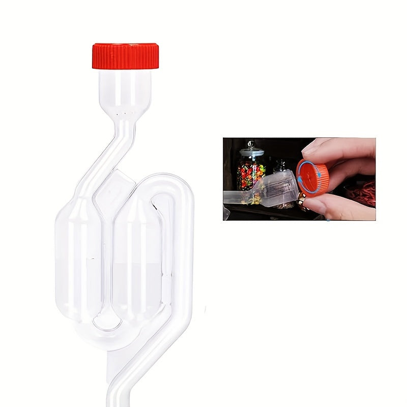 Doble burbuja cierre de aire para fermentación de cerveza y vino 1 juego