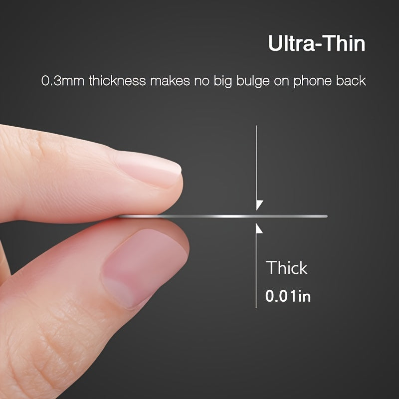 Universal magnitli telefon tutqichlar to'plami, metall plitalar uchun 5 ta dumaloq bracketlar
