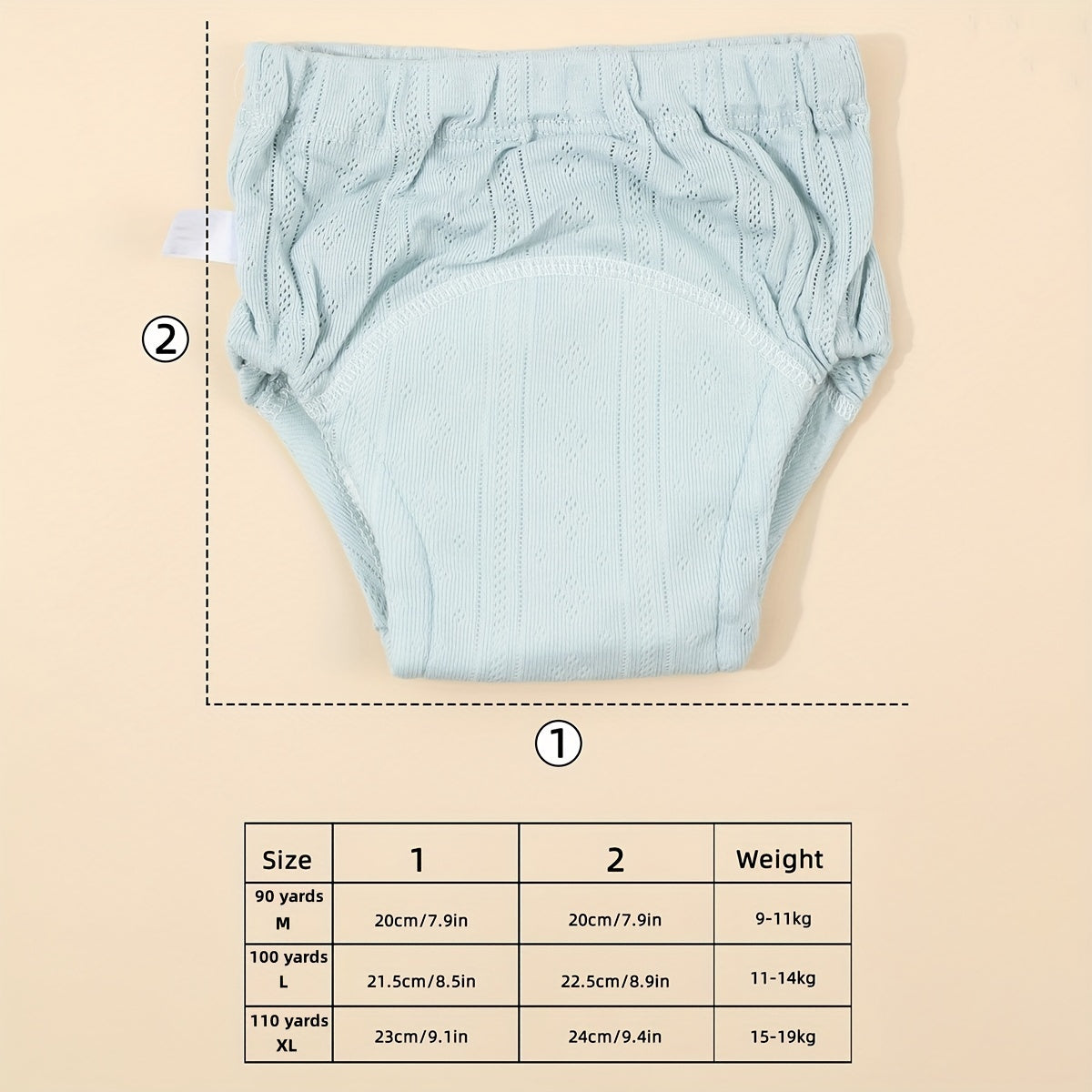 Kids Training Pants Reusable Leakproof Diaper Shorts for Boys and Girls Summer Lightweight