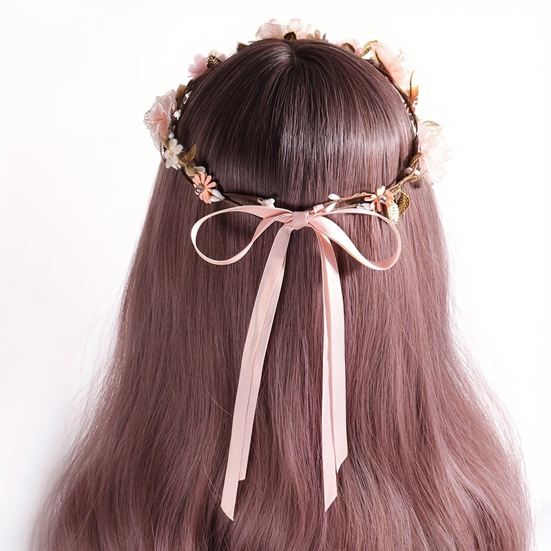Princess Fairy Style Bridal Hair Garland for Wedding Dress Headwear 1 Piece