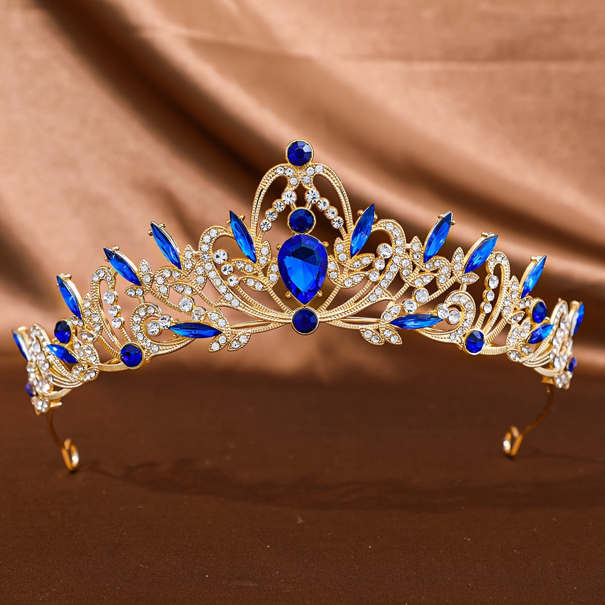 Women Crystal Tiara Crown Set Rhinestone Prom Headpiece for Brides and Events