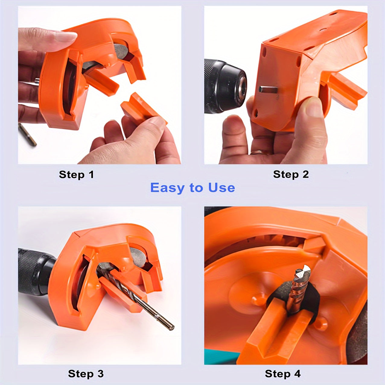 Portable Electric Drill Bit Sharpener for All Drill Sizes and Tools
