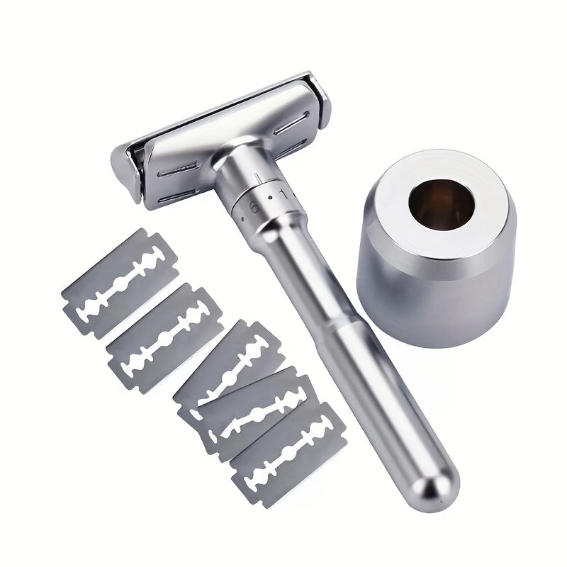 Men and Women Safety Razor 5 Blades Double Edge Shaving Razor