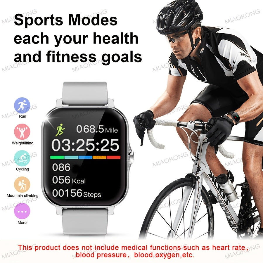 1.83-Inch Outdoor Fitness Smartwatch with Calling Messaging Music Control and Health Tracking