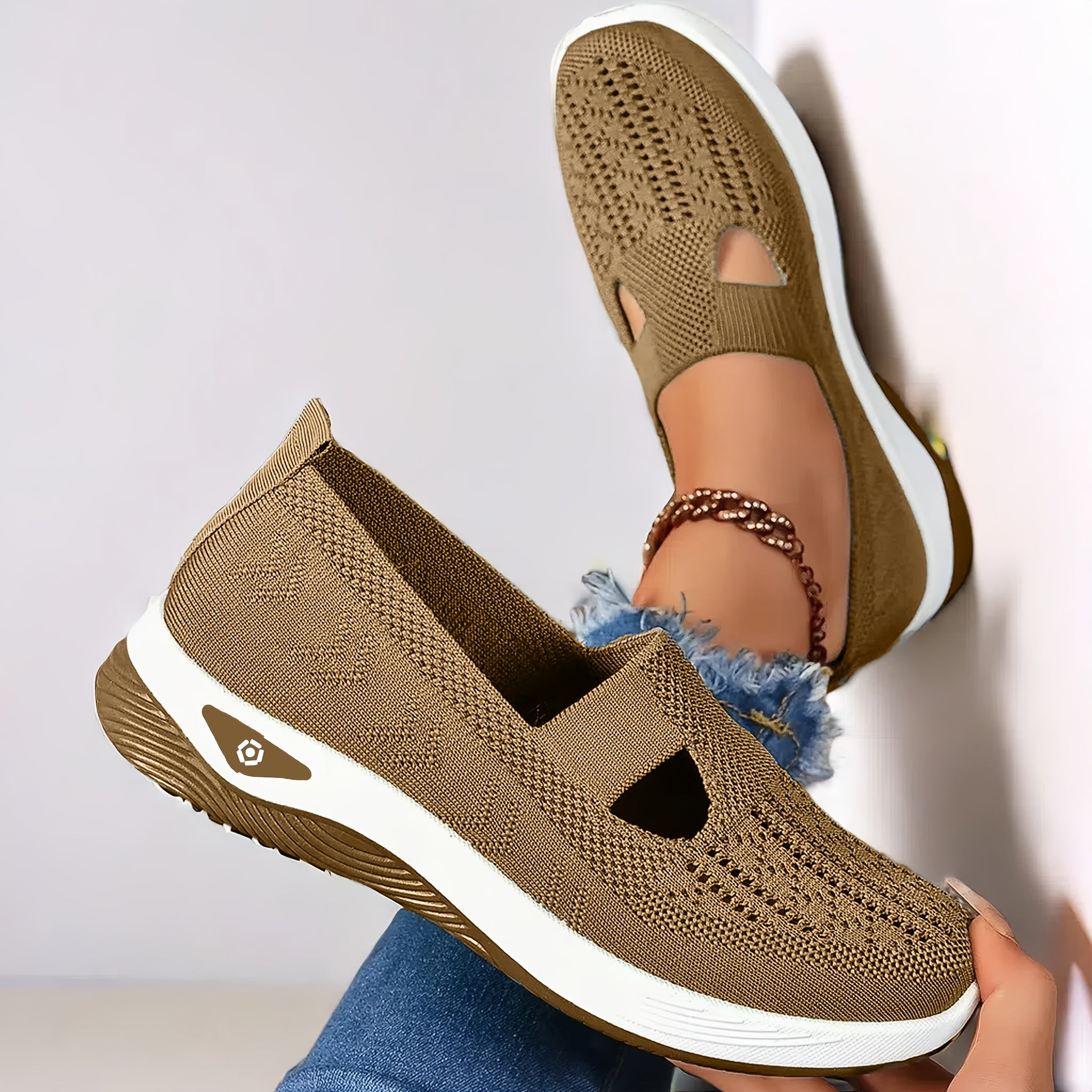 Women's Breathable Fabric Sneakers with Cross-Border Lace-Up and Low Top Design