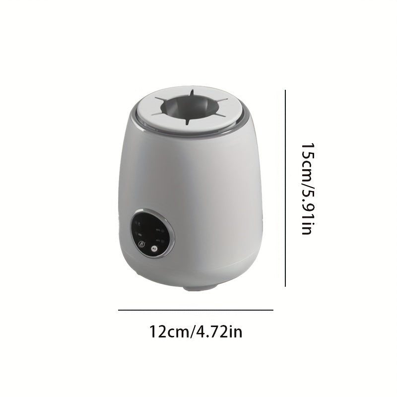 1 dona Smart Milk Shaker doimiy haroratni nazorat qilish bilan - 360-darajali ikki tomonlama harakat, suvsiz, uzoq davom etadigan batareyali, taymer, ko‘p funksiyali shisha mosligi, jim operation - Mukammal sovg‘a uchun