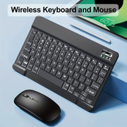 Slim Wireless Keyboard and Mouse Set for Tablets Laptops and Office Computers