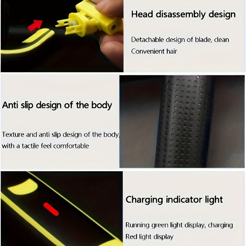 Portable Electric Shaver for Men & Women USB Rechargeable Wet Dry Use 600mAh Battery